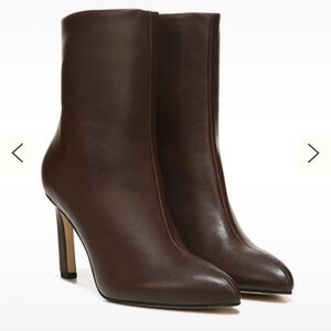 NWT Franco Sarto Elegant Brown Heeled Boots chocolate